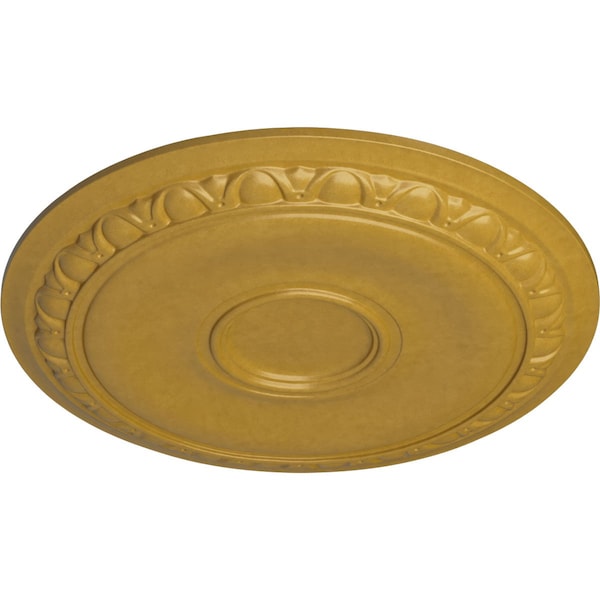 Caputo Ceiling Medallion (Fits Canopies Up To 6), Hand-Painted Iridescent Gold, 24 1/4OD X 1 1/2P